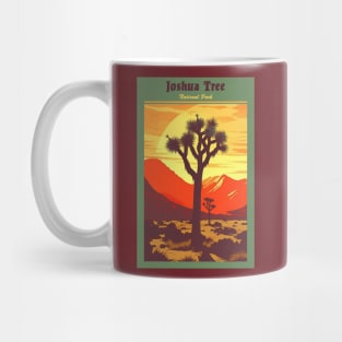 Joshua Tree National Park Vintage Travel Poster Mug